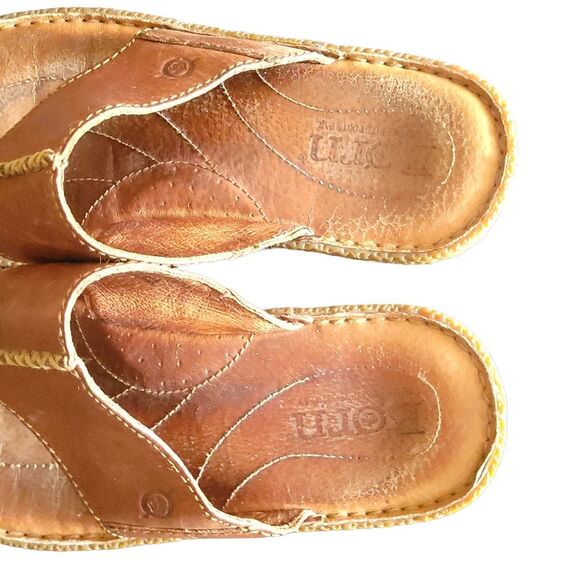 Born Brown Leather Sandals Men's 8 - Picture 8 of 10